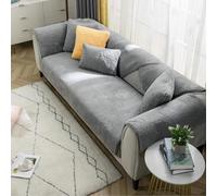 Votoko Couvre Canapé, Housse De Canapé D’Angle 3 Places, Protege Canape, Épais Et Chaud, Housse Canapé Antidérapante, Adapté à Toutes Sortes De Canapés(70 x 180cm, Gris)