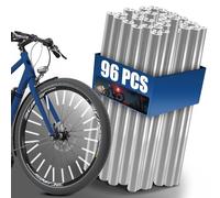 Votoko Lot de 96 réflecteurs de rayons de vélo, visibilité à 360°, montage facile, réflecteurs de rayons de vélo pour toutes les roues à rayons disponibles
