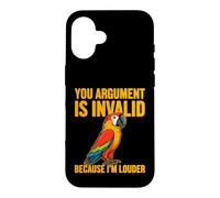 Votre Argument n'est Pas valide Motif Perroquet Coque pour iPhone 16