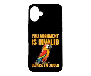 Votre Argument n'est Pas valide Motif Perroquet Coque pour iPhone 16 Plus