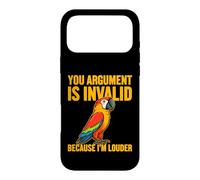 Votre Argument n'est Pas valide Motif Perroquet Coque pour iPhone 17 Pro Max