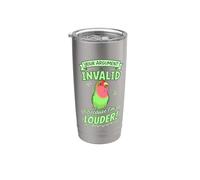 Votre argument n'est pas valide parce que je suis plus fort Inséparable vert Gobelet isotherme en acier inoxydable double paroi
