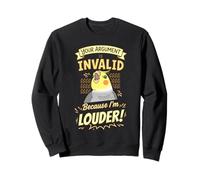 Votre Argument n'est Pas valide Parce Que Je suis Un calopsitte drôle Plus Fort Sweatshirt