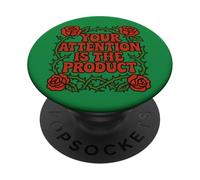 Votre Attention est Le Produit Anti médias Sociaux Art PopSockets PopGrip Adhésif