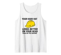 Votre Casque est Plus Beau sur Votre tête | Sensibilisation à la sécurité Débardeur