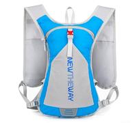 Votre compagnon de camping et de cyclisme 10 L - Sac étanche fiable avec bande réfléchissante (bleu clair)