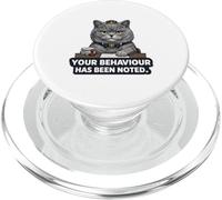 Votre comportement a été noté - Chat Britannique Sarcastique PopSockets PopGrip pour MagSafe