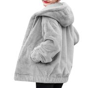 Votre Compte Manteau Femme Hiver Automne Chic Chaud Manteau Polaire Femme Plein Air Tendance Manteaux Noel Gilet Vêtements Femme Pas Cher À Capuche Décontracté Hoodie Casual Gris XXL