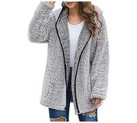 Votre Compte Pulls, Gilets Et Sweats Femme Marque Funky Couleur Uni Veste Femme Automne Travail Tendance Tenue Pas Cher Manteaux Gros Pull Laine Epaisse Chic Hoodie 2024 1# Gris Foncé XXL