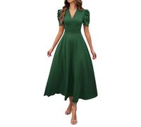 Votre Compte Robe Femme Taille Haute Grande Taille Dress Manche Courte Robe Guinguette Femme Sport Ample Pas Cher Robe Femme Longue Chic Et Elegant Chic Et Elegant Robe Leger Ete Vert Foncé M
