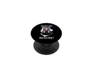 Votre Dieu est occupé, Comment Puis-Je Vous Aider ? Baphomet Satanic, drôle PopSockets PopGrip Adhésif