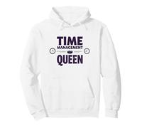 Votre Emploi du Temps est Fine Time Management Queen Sweat à Capuche, Unisexe pour Adultes, Blanc, M