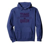 Votre Emploi du Temps est Fine Time Management Queen Sweat à Capuche, Unisexe pour Adultes, Bleu Marine, L