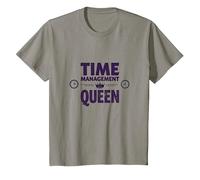 Votre Emploi du Temps est Fine Time Management Queen T-Shirt, Enfant, Ardoise, 2 Ans