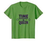 Votre Emploi du Temps est Fine Time Management Queen T-Shirt, Enfant, Herbe, 3 Ans