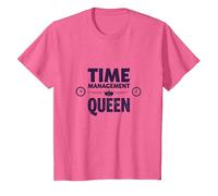 Votre Emploi du Temps est Fine Time Management Queen T-Shirt, Enfant, Rose chiné, 4 Ans