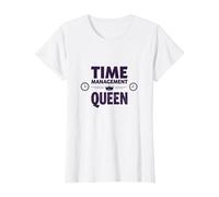 Votre Emploi du Temps est Fine Time Management Queen T-Shirt, Femme, Blanc, S