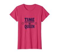 Votre Emploi du Temps est Fine Time Management Queen T-Shirt, Femme, Rouge chiné, M