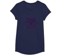 Votre Emploi du Temps est Fine Time Management Queen T-Shirt, Fille, Bleu Marine, L