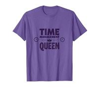Votre Emploi du Temps est Fine Time Management Queen T-Shirt, Homme, Violet Chiné, M