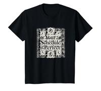 Votre Emploi du Temps est Parfait - Gestion du Temps de Motivation T-Shirt, Enfant, Noir, 8 Ans