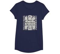 Votre Emploi du Temps est Parfait - Gestion du Temps de Motivation T-Shirt, Fille, Bleu Marine, S