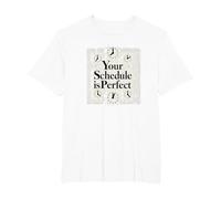 Votre Emploi du Temps est Parfait - Gestion du Temps de Motivation T-Shirt, Homme Grandes Tailles, Blanc, 2X Tall