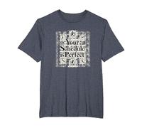 Votre Emploi du Temps est Parfait - Gestion du Temps de Motivation T-Shirt, Homme Grandes Tailles, Bleu Chiné, 4X Tall