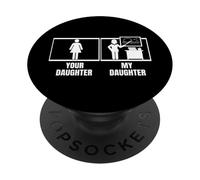 Votre Fille, ma Fille, frère, Professeur d'art drôle PopSockets PopGrip Adhésif