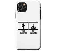 Votre Fille, ma Fille, Maman, Papa, Professeur de Yoga Amusant Coque pour iPhone 11 Pro Max