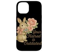 Votre Haine est dépassée, Lapin rétro, Design libéral Coque pour iPhone 14