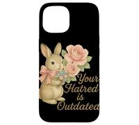 Votre Haine est dépassée, Lapin rétro, Design libéral Coque pour iPhone 15