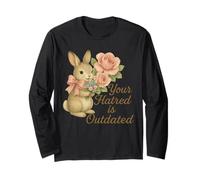Votre Haine est dépassée, Lapin rétro, Design libéral Manche Longue