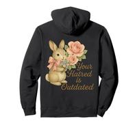 Votre Haine est dépassée, Lapin rétro, Design libéral Sweat à Capuche
