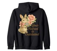 Votre Haine est dépassée, Lapin rétro, Design libéral Sweat à Capuche