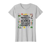 Votre incapacité à saisir Le Professeur de Sciences Chimie Physique T-Shirt, Femme, Argent, 3XL