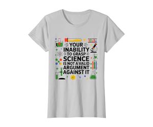 Votre incapacité à saisir Le Professeur de Sciences Chimie Physique T-Shirt, Femme, Argent, 3XL