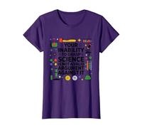 Votre incapacité à saisir Le Professeur de Sciences Chimie Physique T-Shirt, Femme, Violet, M