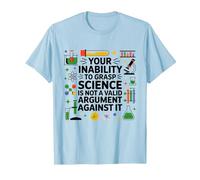 Votre incapacité à saisir Le Professeur de Sciences Chimie Physique T-Shirt, Homme, Bleu Céleste, 3XL