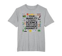 Votre incapacité à saisir Le Professeur de Sciences Chimie Physique T-Shirt, Homme Grandes Tailles, Gris Chiné, 2X Tall