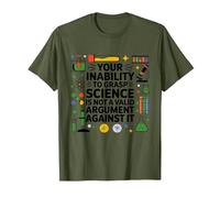 Votre incapacité à saisir Le Professeur de Sciences Chimie Physique T-Shirt, Homme, Olive, 3XL