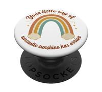 Votre Petit Rayon de Soleil Sarcastique est arrivé Arc-en-Ciel PopSockets PopGrip Adhésif
