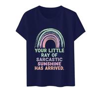 Votre petit soleil sarcastique est arrivé. T-shirt amusant et décontracté, bleu foncé, XXL