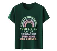 Votre petit soleil sarcastique est arrivé. T-shirt amusant et décontracté, vert, M