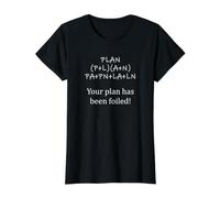 Votre Plan a été déjoué Un drôle de Professeur de mathématiques T-Shirt Graphique avec Valeur, Femme, Noir, XS