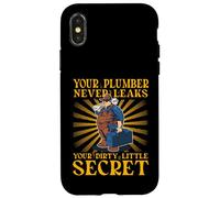 Votre Plombier ne divulgue jamais Votre Petit Secret Sale Coque pour iPhone X/XS