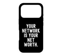 Votre réseau est Votre Valeur Nette devis de Motivation d'entreprise Coque pour iPhone 17 Pro