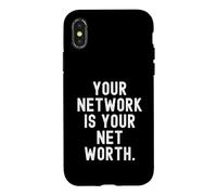Votre réseau est Votre Valeur Nette devis de Motivation d'entreprise Coque pour iPhone X/XS