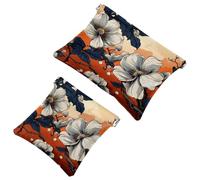 Votre solution de voyage : 2 pcs Ink Plants-309 Shrapnel Pouch - Trousse de maquillage compacte, Multicolore 03., A：7.1x5.8in/18x14.8cm，B:4.7x4.5in/12x11.5cm