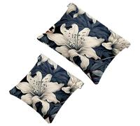 Votre solution de voyage : 2 pcs Ink Plants-342 Shrapnel Pouch - Trousse de maquillage compacte, Multicolore 07, A：7.1x5.8in/18x14.8cm，B:4.7x4.5in/12x11.5cm